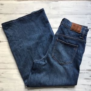 Madewell wide leg crop jeans. Size 27
